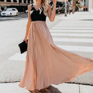 Vici High & Defined Faux Leather Maxi Dress Small